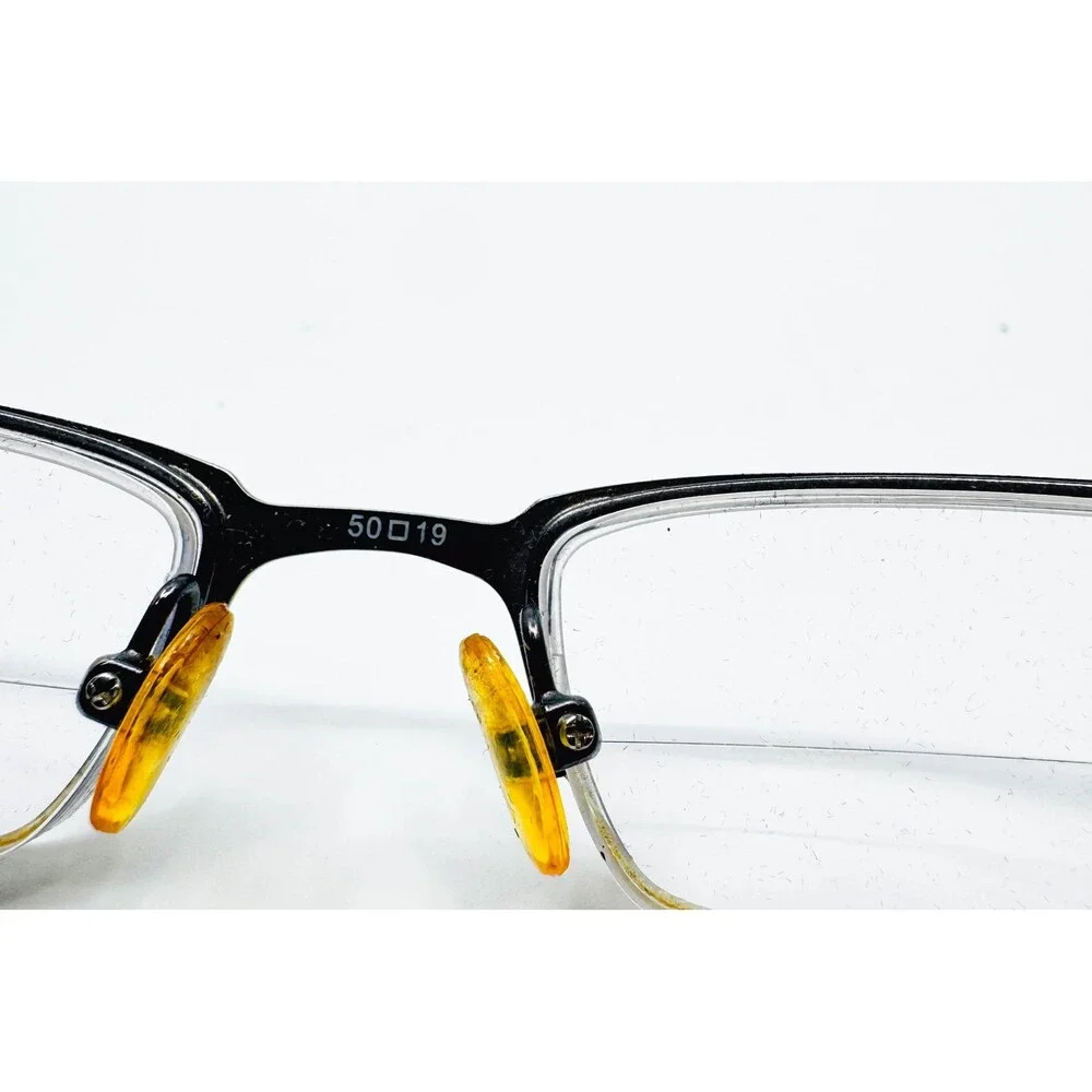 Caravelle by Bulova Eyeglasses Mens Dark Gunmetal Ghent Half Rim 50-19-140